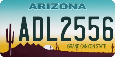 AZ license plate ADL2556