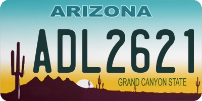 AZ license plate ADL2621