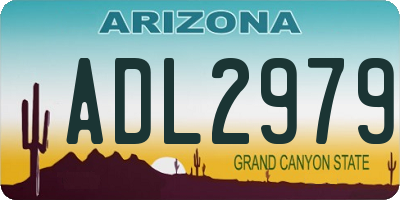 AZ license plate ADL2979