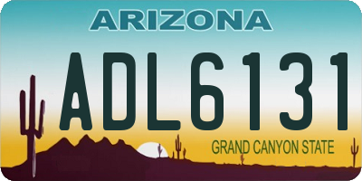 AZ license plate ADL6131
