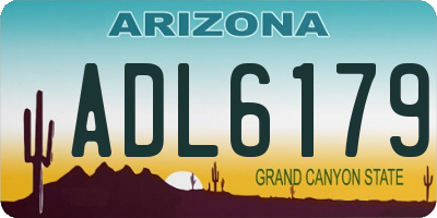 AZ license plate ADL6179