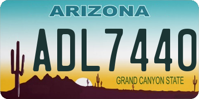AZ license plate ADL7440