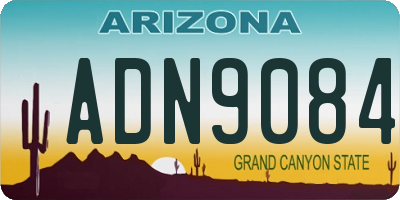 AZ license plate ADN9084
