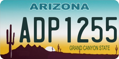 AZ license plate ADP1255