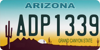 AZ license plate ADP1339