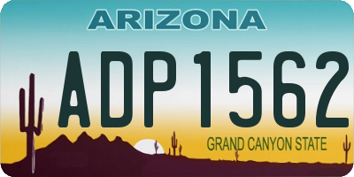 AZ license plate ADP1562