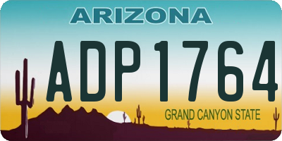 AZ license plate ADP1764