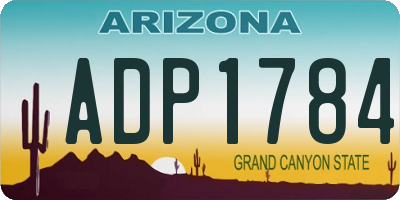 AZ license plate ADP1784