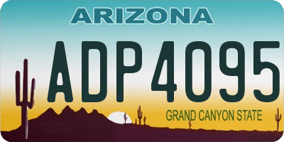 AZ license plate ADP4095