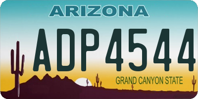 AZ license plate ADP4544