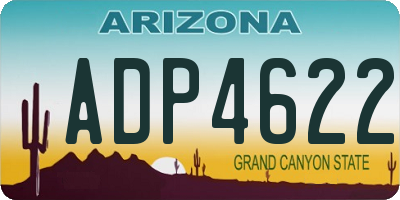 AZ license plate ADP4622