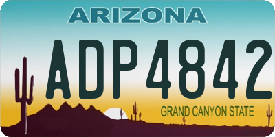 AZ license plate ADP4842