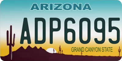 AZ license plate ADP6095