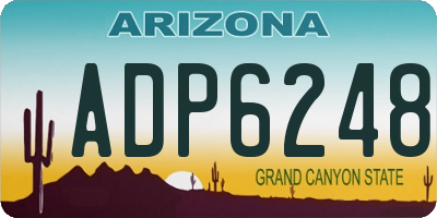 AZ license plate ADP6248