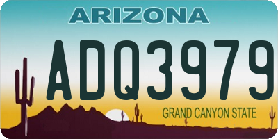 AZ license plate ADQ3979