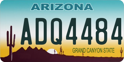AZ license plate ADQ4484
