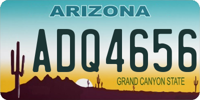 AZ license plate ADQ4656