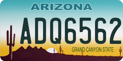 AZ license plate ADQ6562