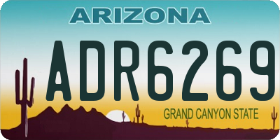 AZ license plate ADR6269