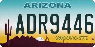AZ license plate ADR9446