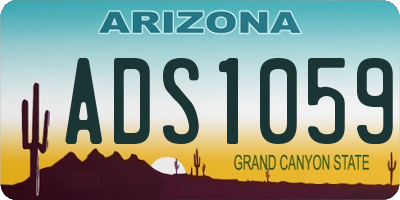 AZ license plate ADS1059