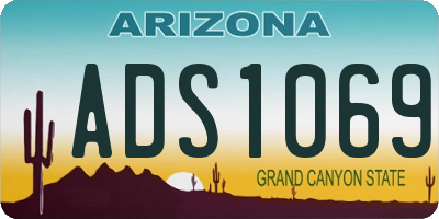 AZ license plate ADS1069