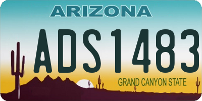 AZ license plate ADS1483