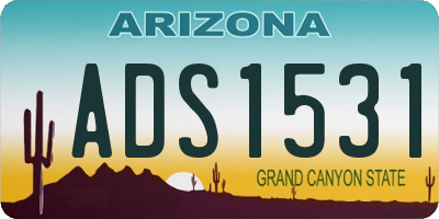 AZ license plate ADS1531