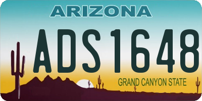 AZ license plate ADS1648