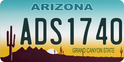 AZ license plate ADS1740