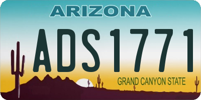 AZ license plate ADS1771