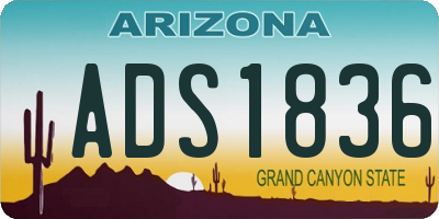 AZ license plate ADS1836