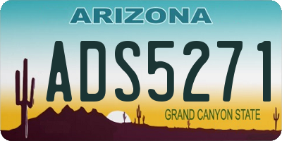 AZ license plate ADS5271