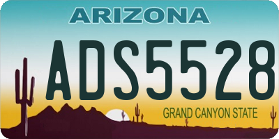 AZ license plate ADS5528