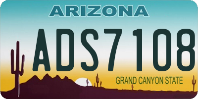 AZ license plate ADS7108