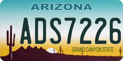 AZ license plate ADS7226