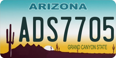 AZ license plate ADS7705