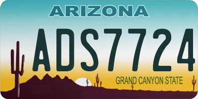 AZ license plate ADS7724