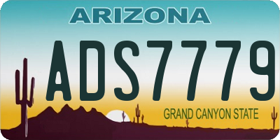 AZ license plate ADS7779