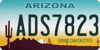 AZ license plate ADS7823
