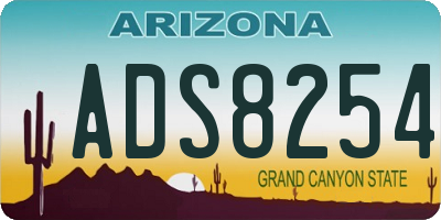 AZ license plate ADS8254