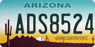AZ license plate ADS8524