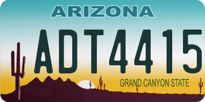 AZ license plate ADT4415