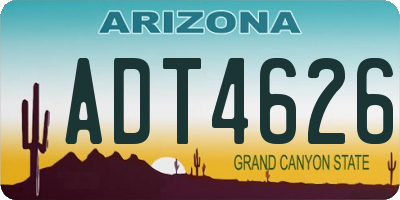 AZ license plate ADT4626