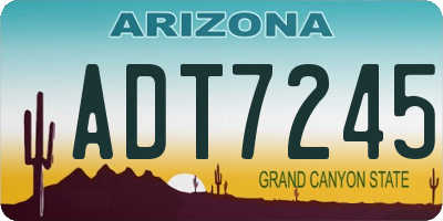 AZ license plate ADT7245