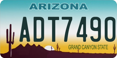 AZ license plate ADT7490
