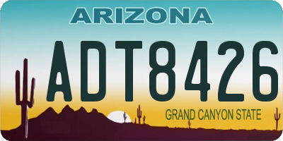 AZ license plate ADT8426