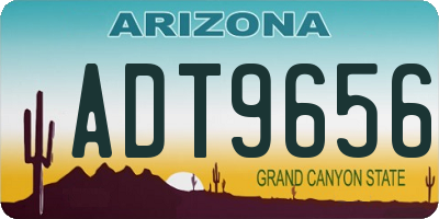 AZ license plate ADT9656