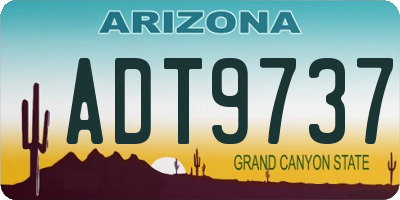AZ license plate ADT9737