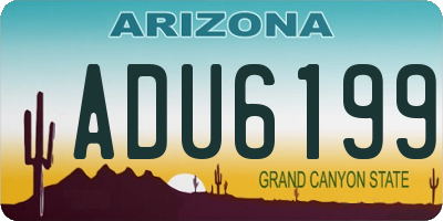 AZ license plate ADU6199